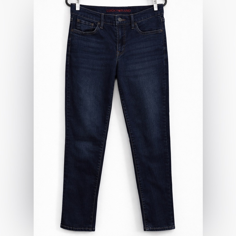 Lucky Brand Women’s Slim Fit Dark Blue Denim Jeans – Size 26
